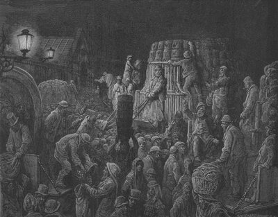 Die Umgebung eines Marktes von Gustave after Dore